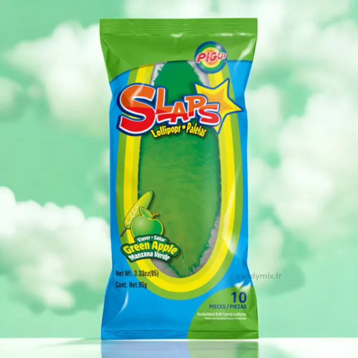 Slaps Lollipops Pomme - (Sachet de 10) đż