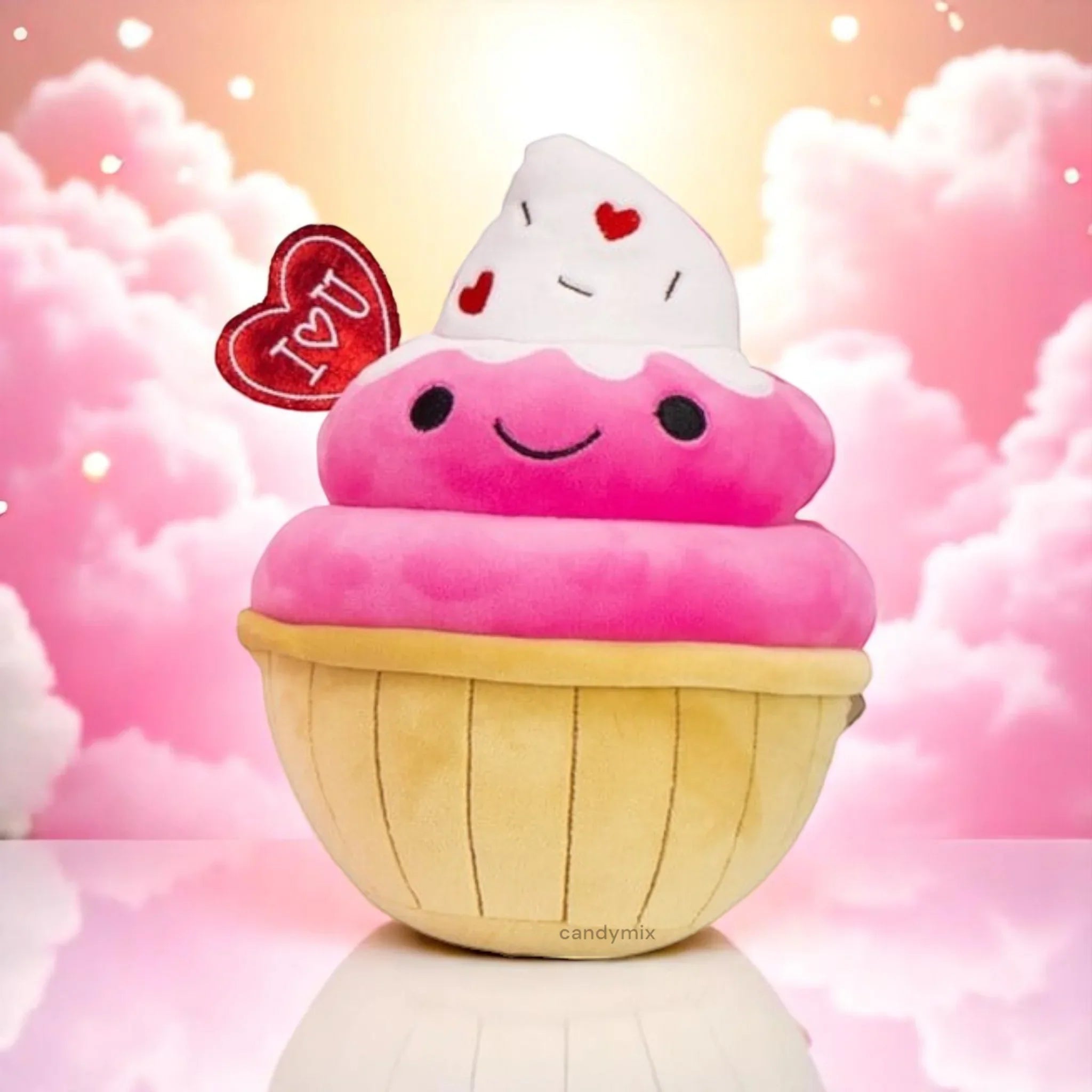 Peluche Valentine SWEETYS Cupcake "I❤U" 20-25cm