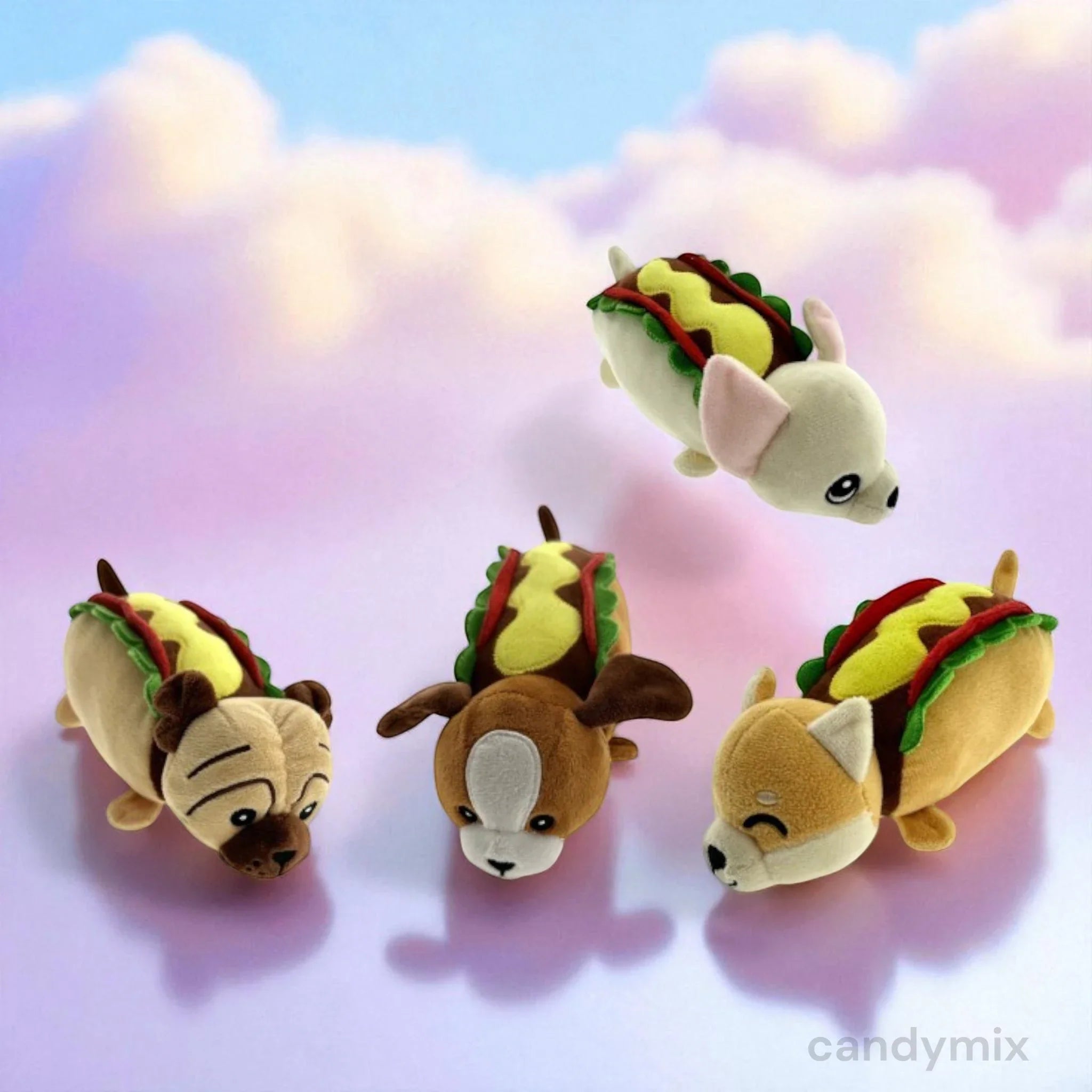 Peluche Hot Dog Kawaï 18cm
